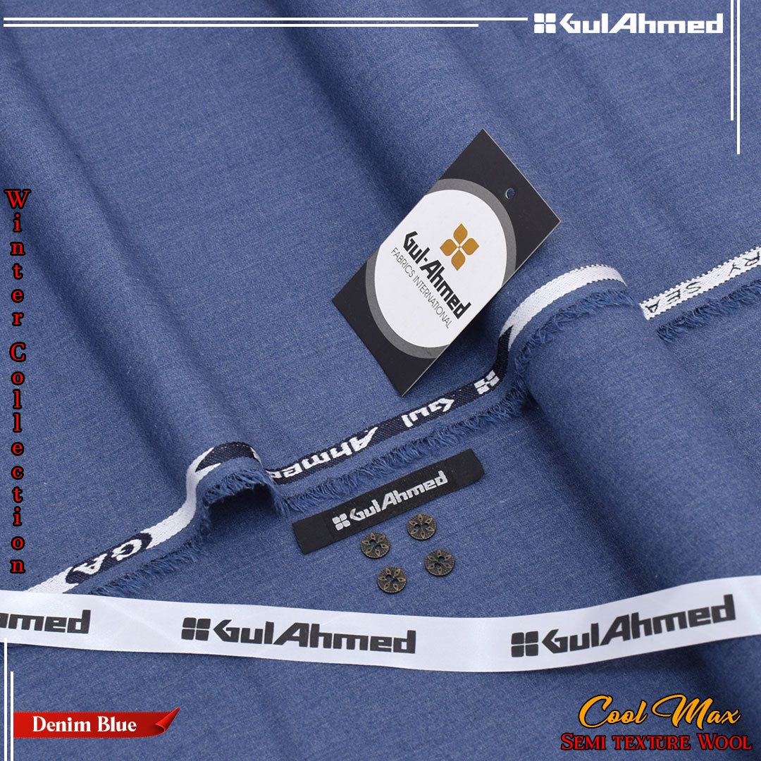 Gull Ahmed Cool Max Semi Wool - Silver Blue