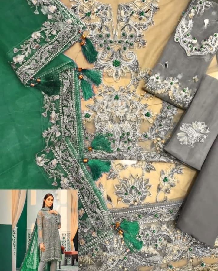 Gulaal Bridal Wear Unstitched Embroidered D-001