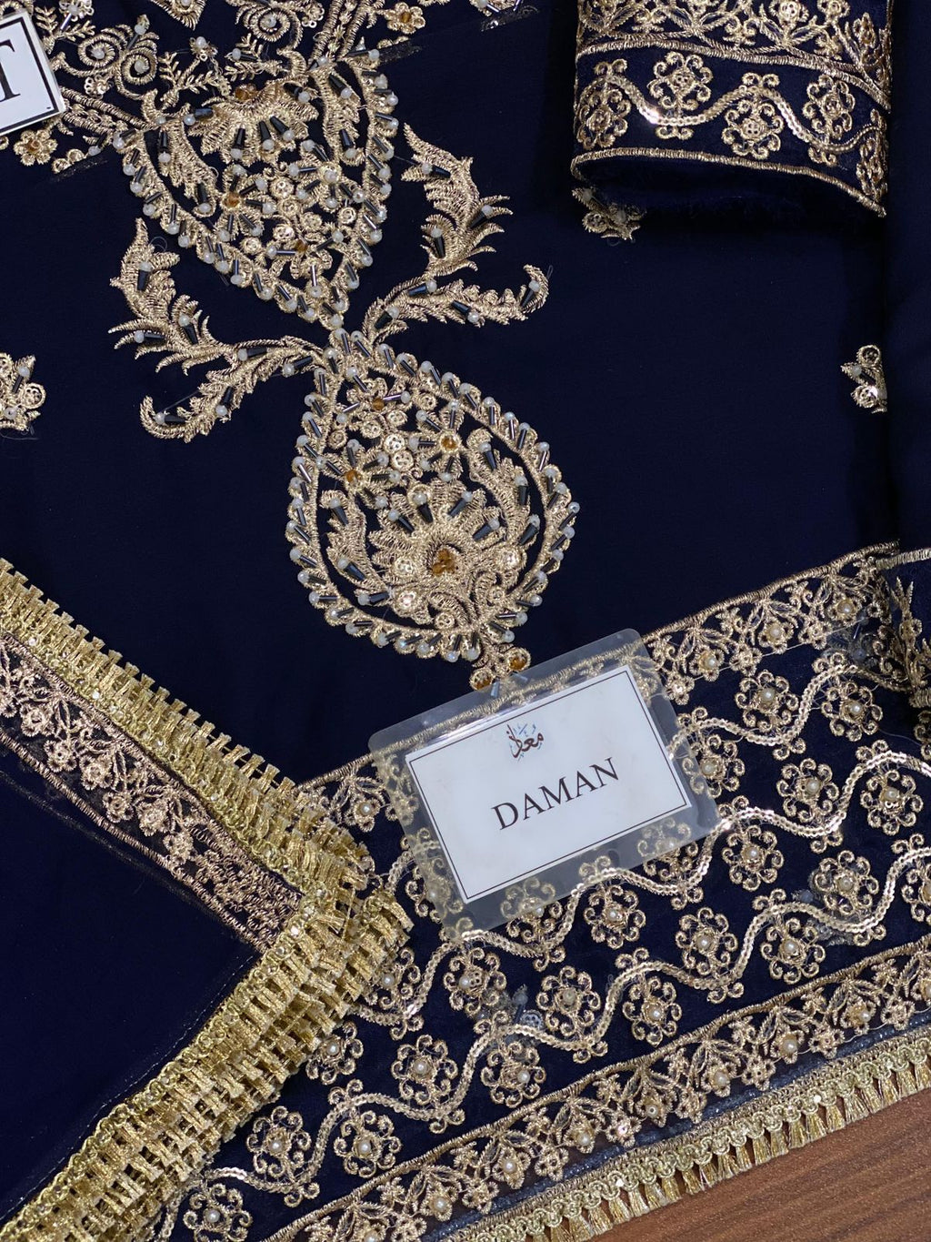 Asim Jofa Bridal Unstitched Embroidered D-001