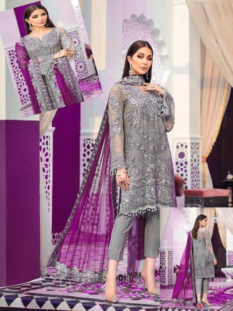 Gulaal Bridal Wear Unstitched Embroidered D-002