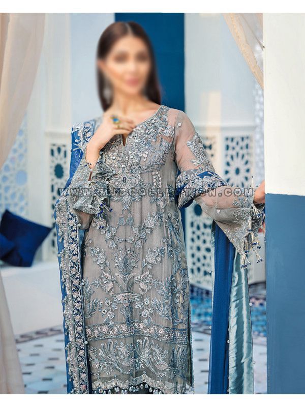 Gulaal Bridal Wear Unstitched Embroidered D-005