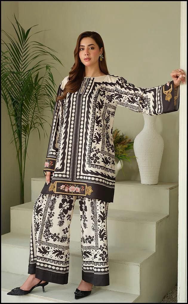 LULUSAR Shamooz Silk Printed 3Piece D-003