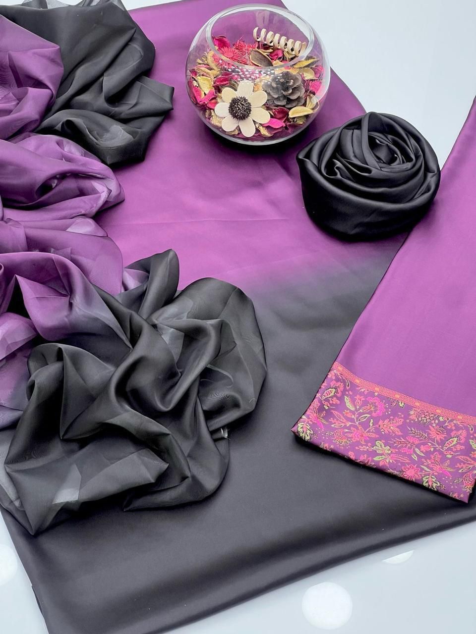 LULUSAR Shamooz Silk Printed 3Piece D-019