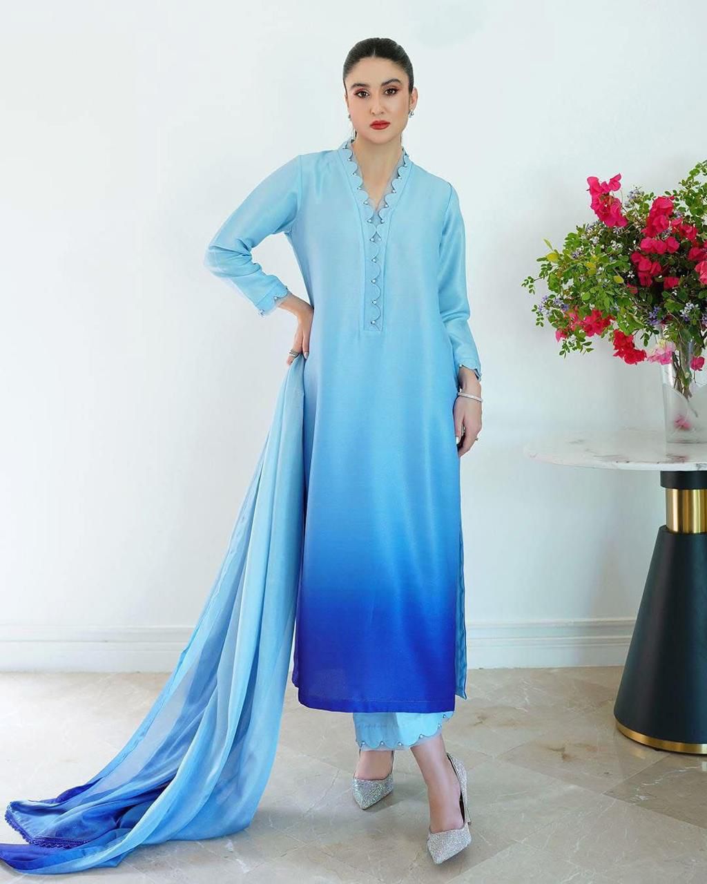LULUSAR Shamooz Silk Printed 3Piece D-020