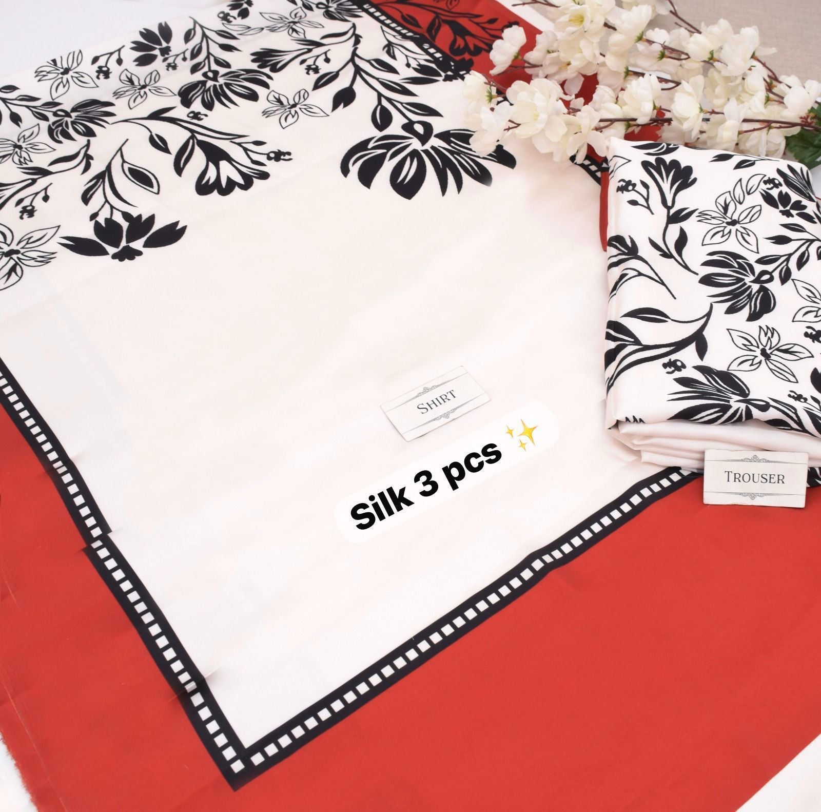 LULUSAR Shamooz Silk Printed 3Piece D-021