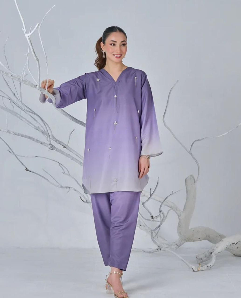 LULUSAR Shamooz Silk Printed 3Piece D-022