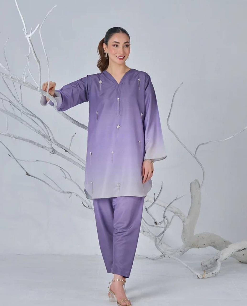 LULUSAR Shamooz Silk Printed 3Piece D-022