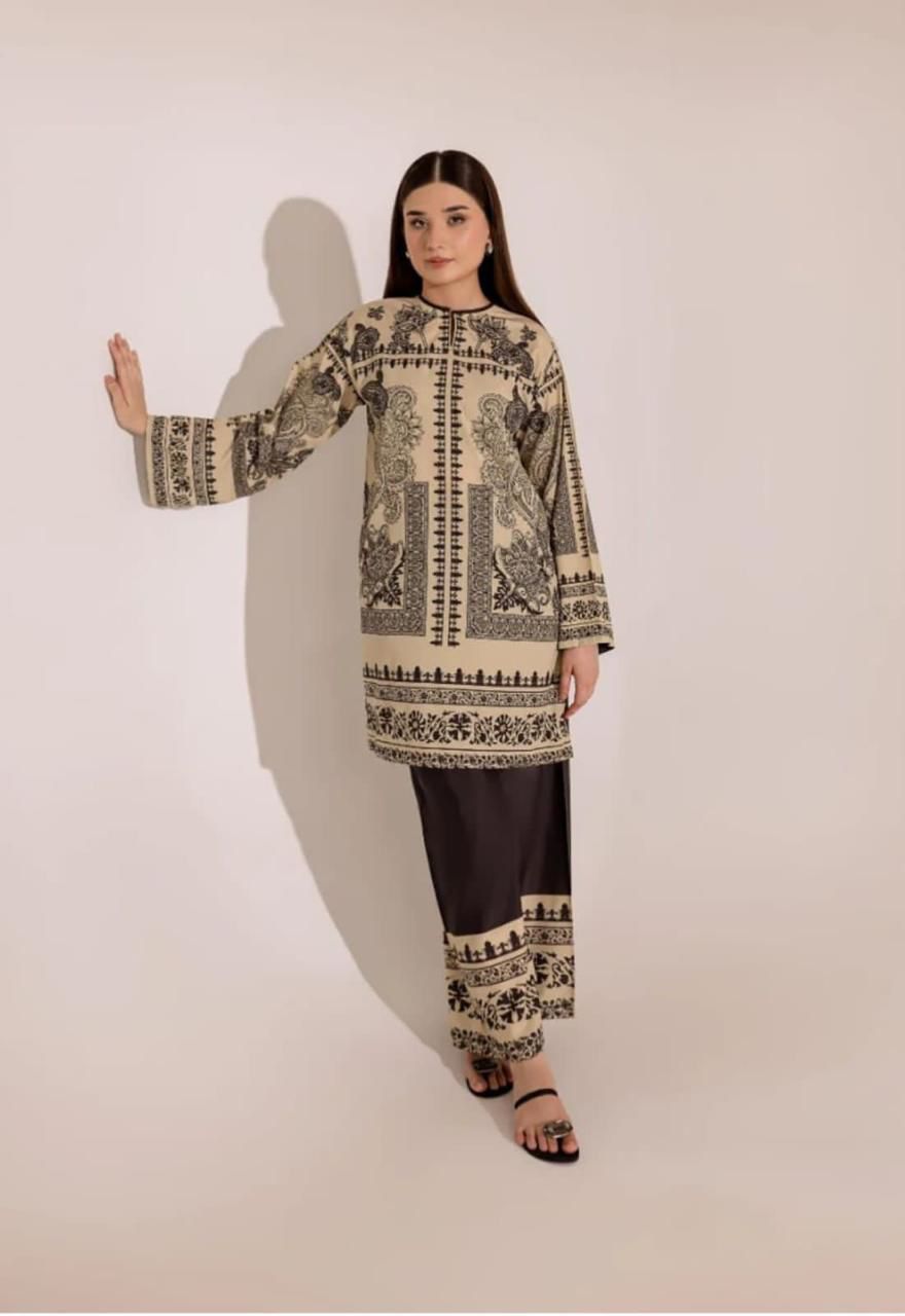 LULUSAR Shamooz Silk Printed 3Piece D-029