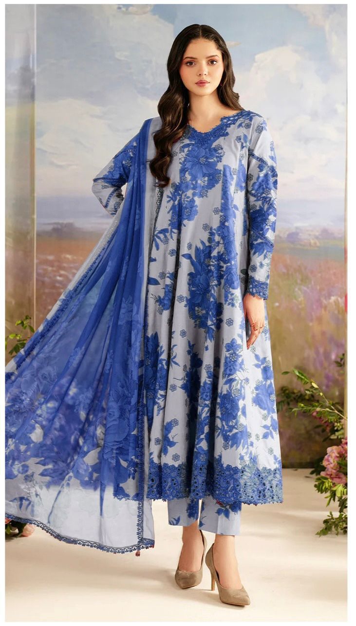 Iznik Linen Unstitched 3Piece D-012