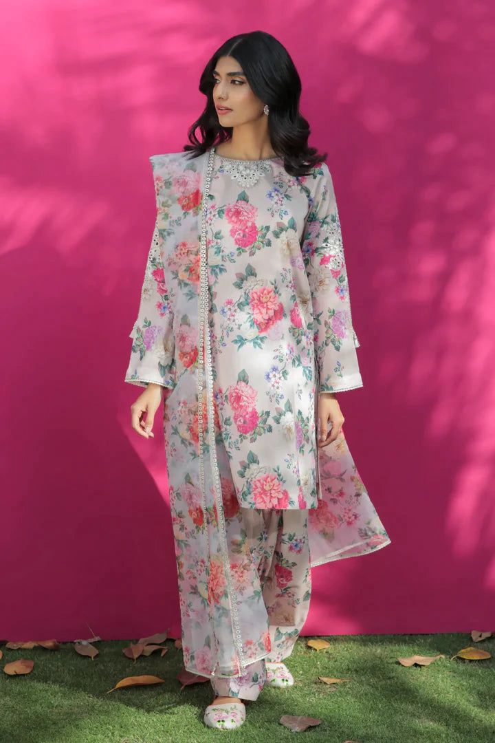 Baroque Linen Unstitched 3Piece D-013