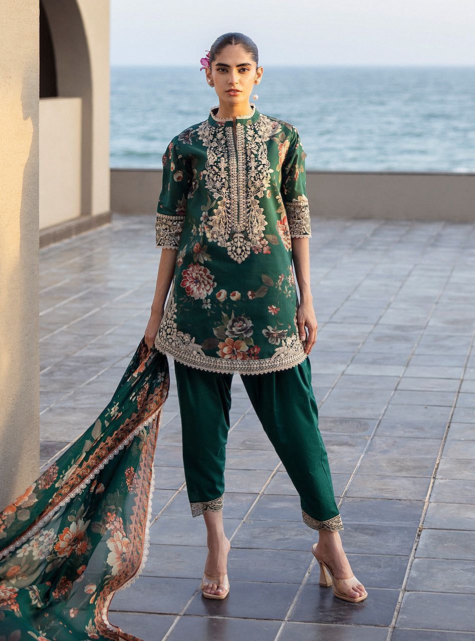 Iznik Linen Unstitched 3Piece D-024
