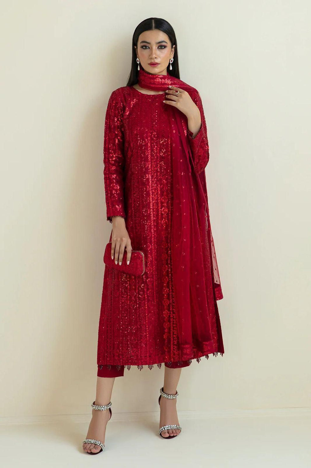 BAROQUE Chiffon EMB Bridal Wear D-008