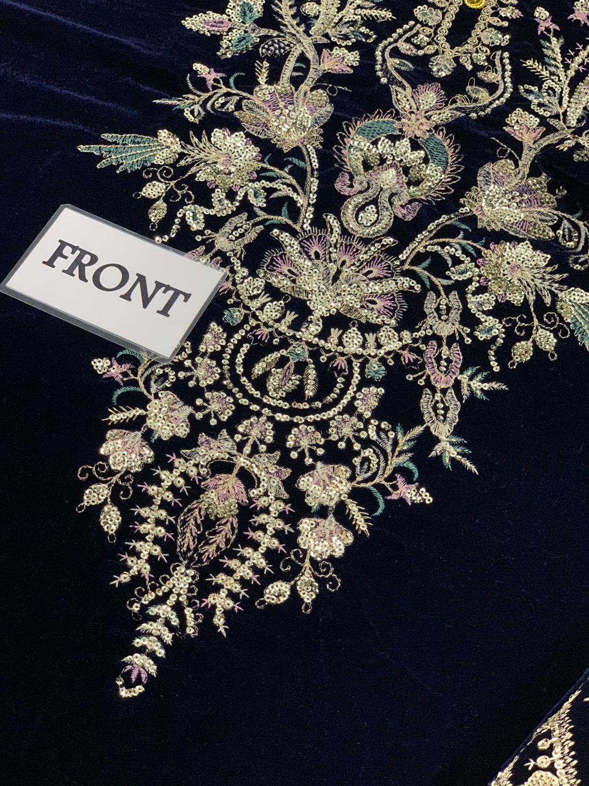 MAYA BY AFROZEH Emb Velvet 3Piece D-001