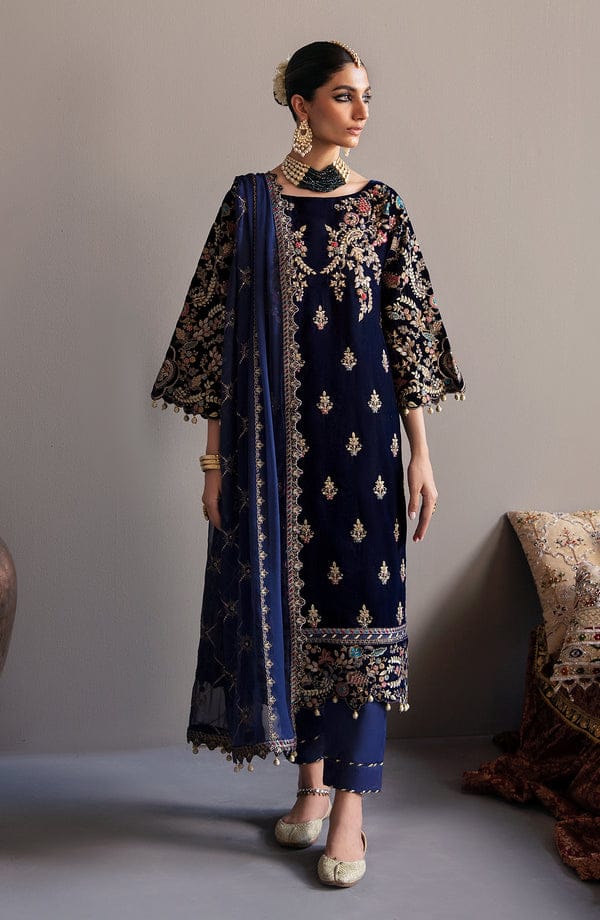 Eman Adeel Emb Velvet 3Piece D-002