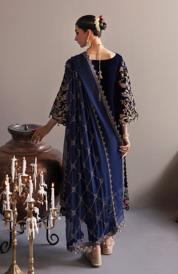 Eman Adeel Emb Velvet 3Piece D-002
