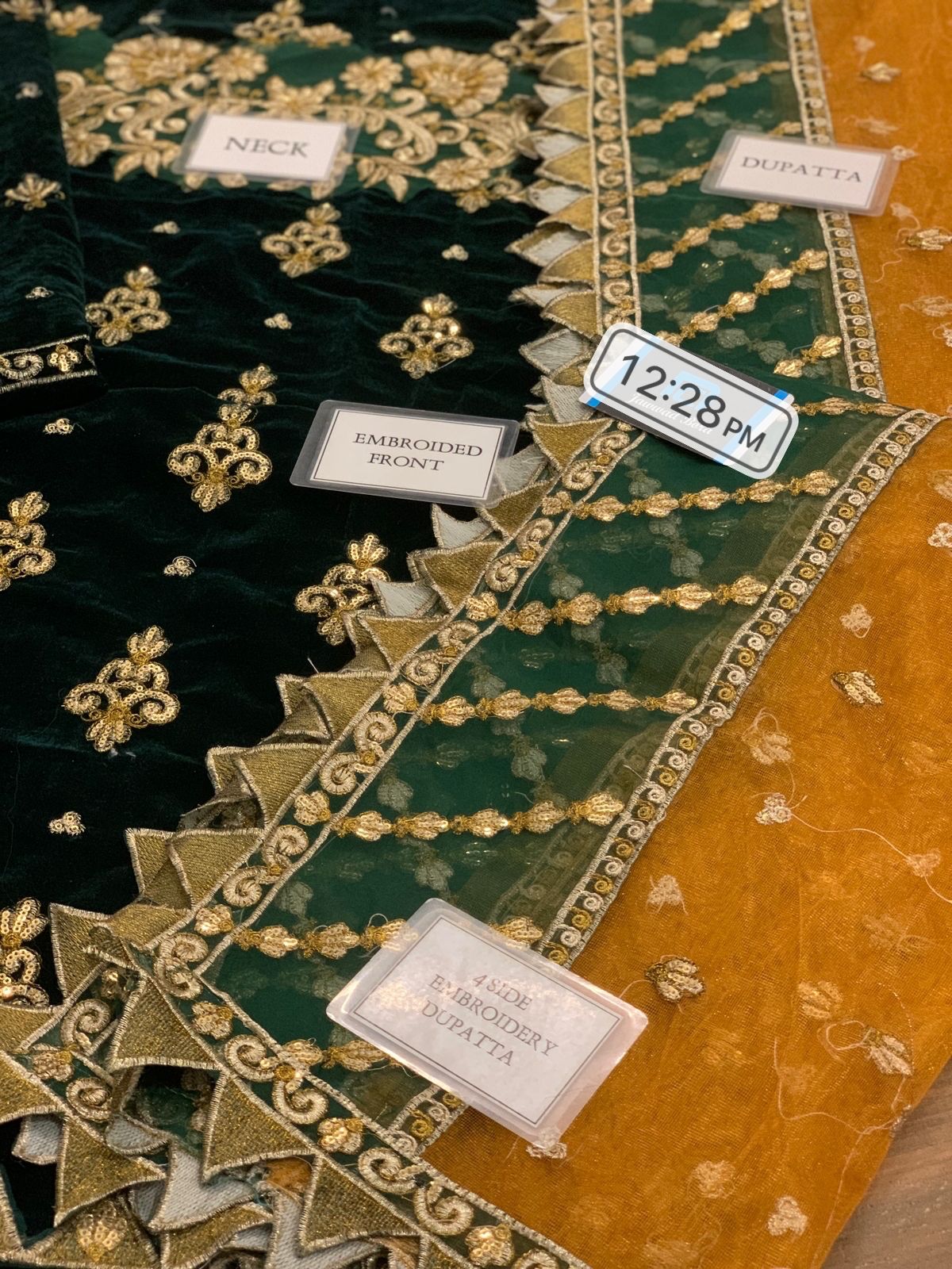 Eman Adeel Emb Velvet 3Piece D-005