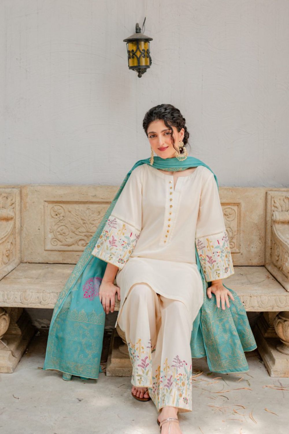 ASLING Dhanak Embroidered Unstitched 3Piece D-003