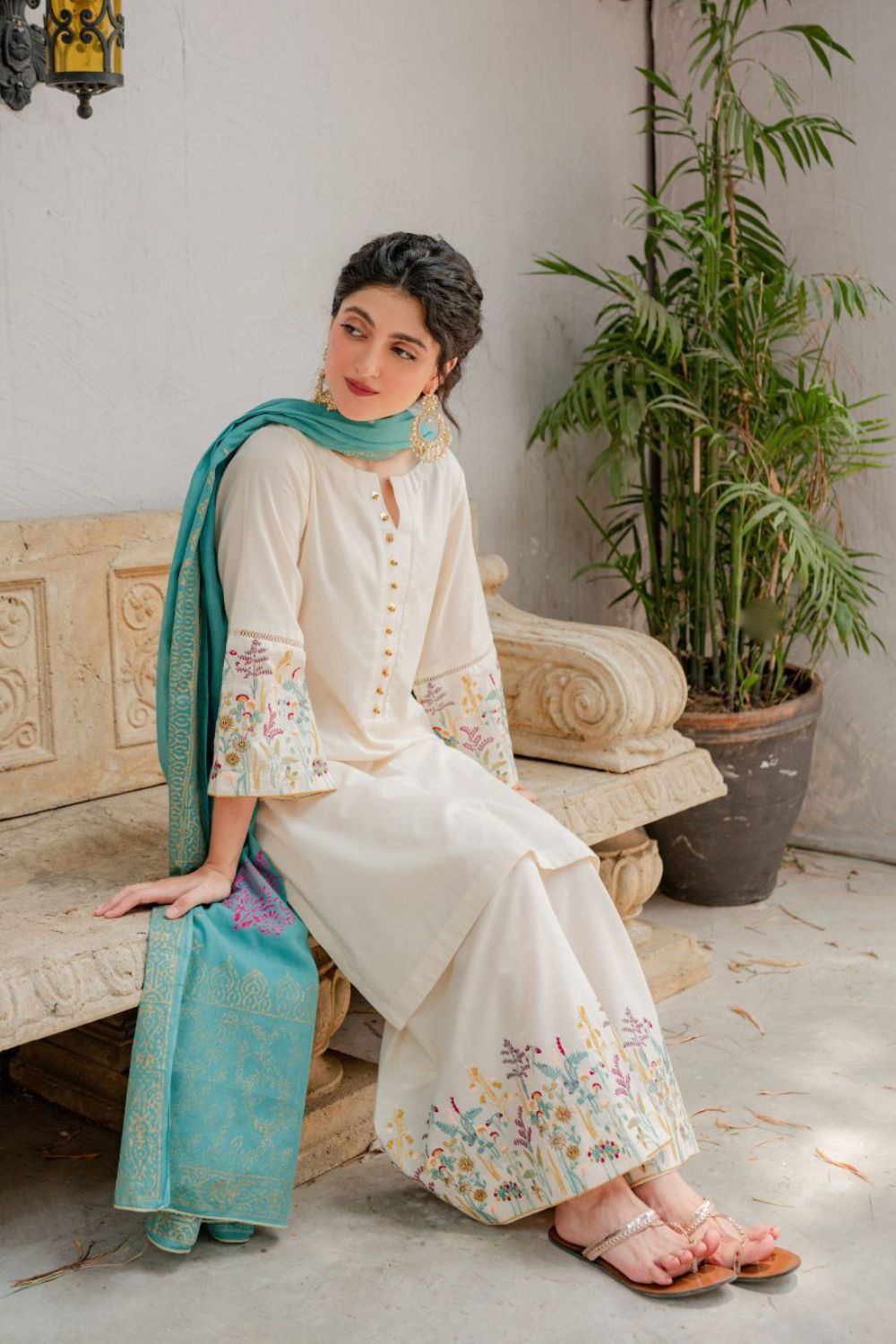 ASLING Dhanak Embroidered Unstitched 3Piece D-003