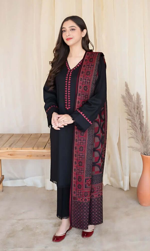 ASLING Dhanak Embroidered Unstitched 3Piece D-012