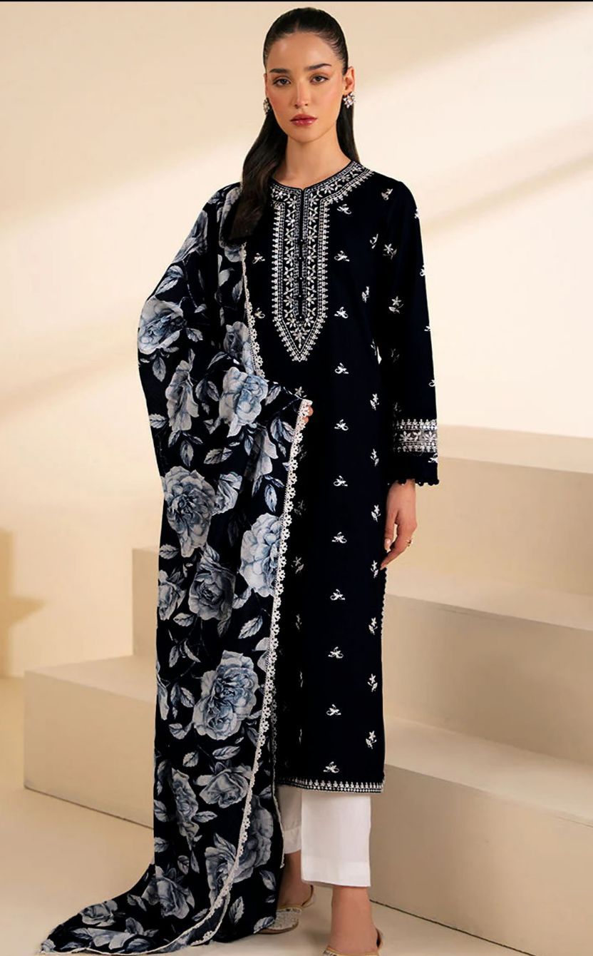 ASLING Dhanak Embroidered Unstitched 3Piece D-013