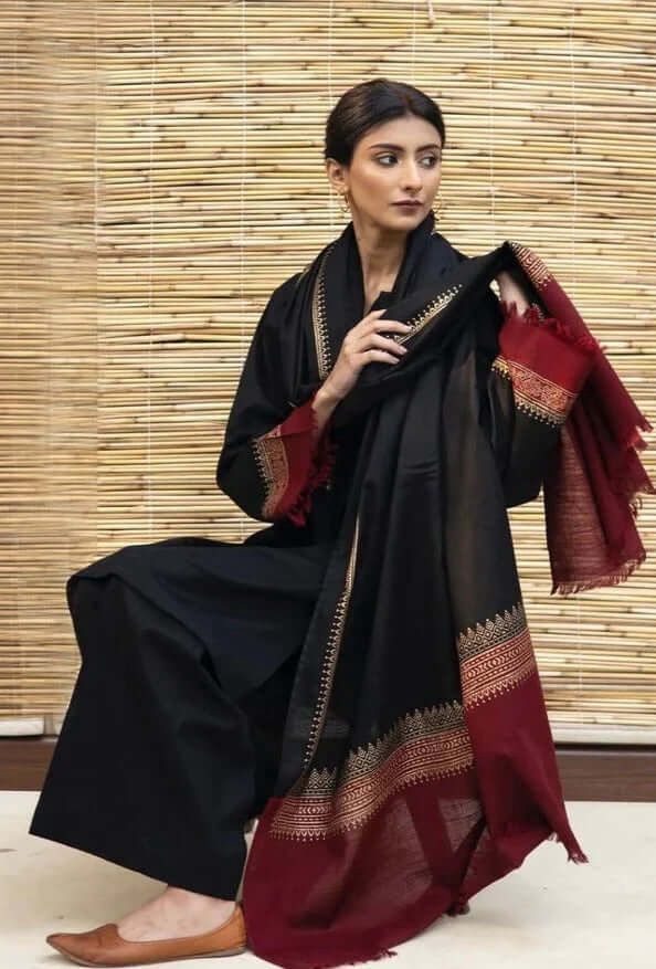 ASLING Dhanak Embroidered Unstitched 3Piece D-015