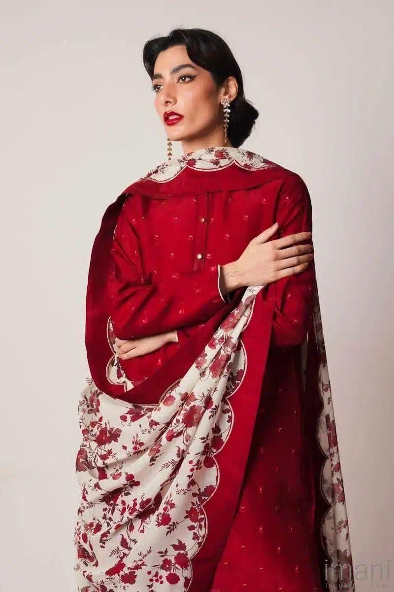 ASLING Dhanak Embroidered Unstitched 3Piece D-017
