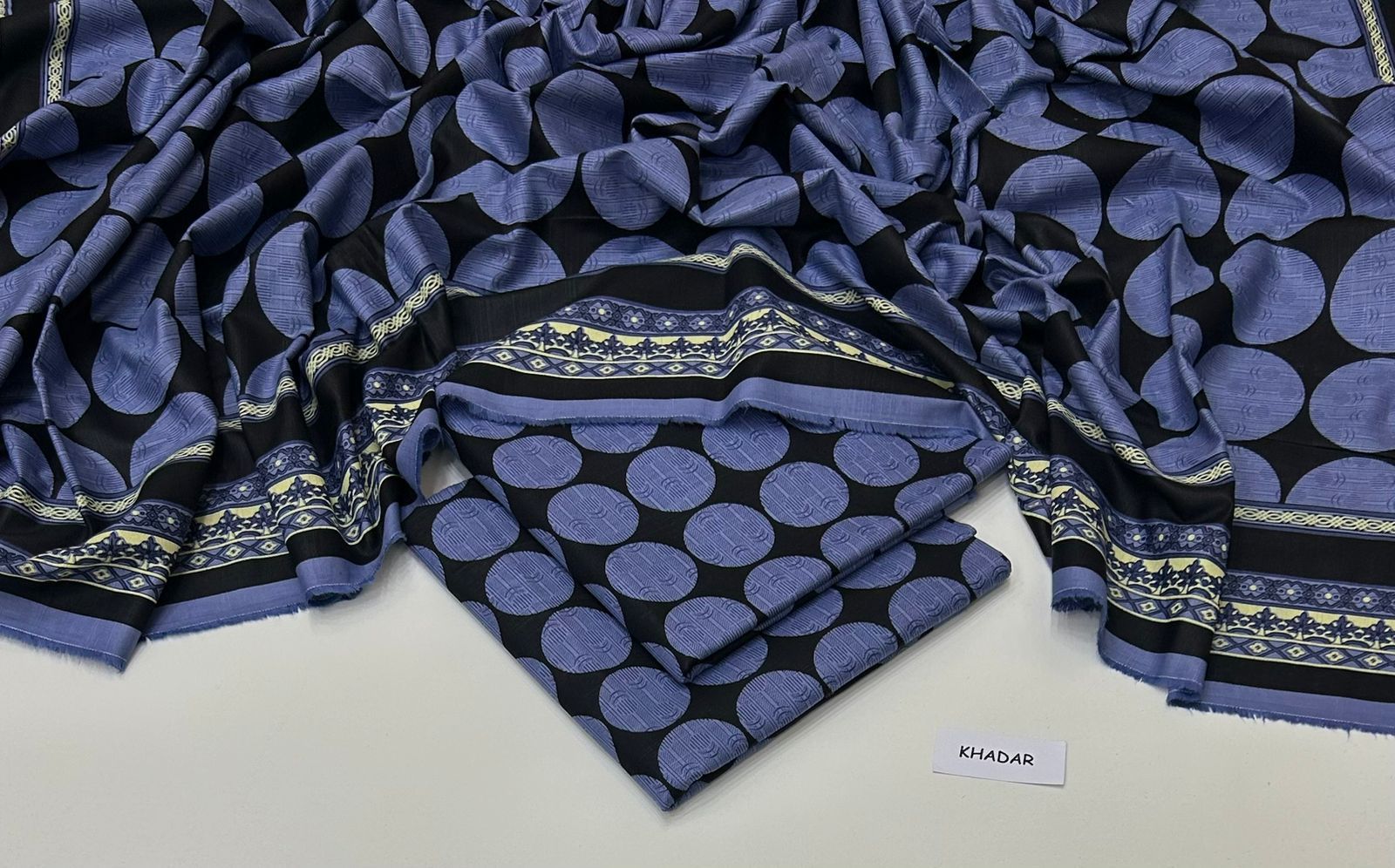 Maria B Printed Unstitched Khaddar 3Piece D-001