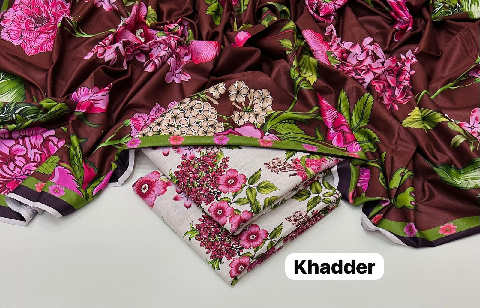 Maria B Printed Unstitched Khaddar 3Piece D-009