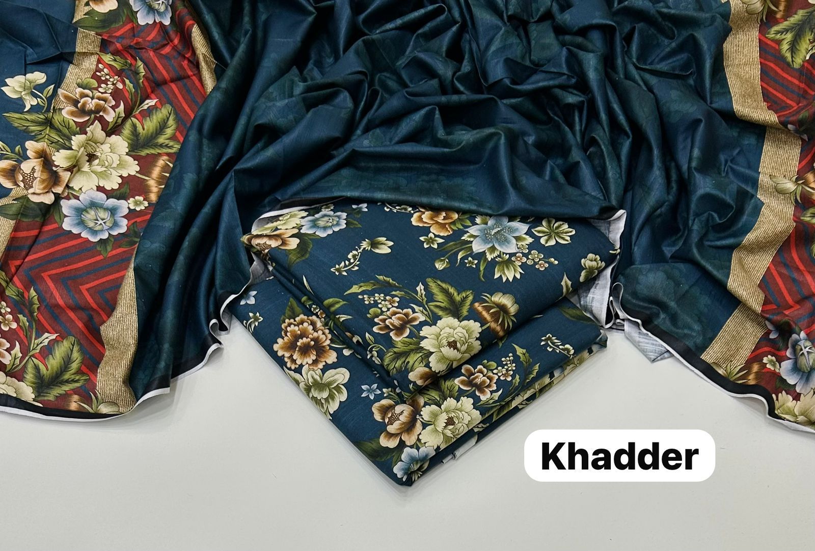 Maria B Printed Unstitched Khaddar 3Piece D-010