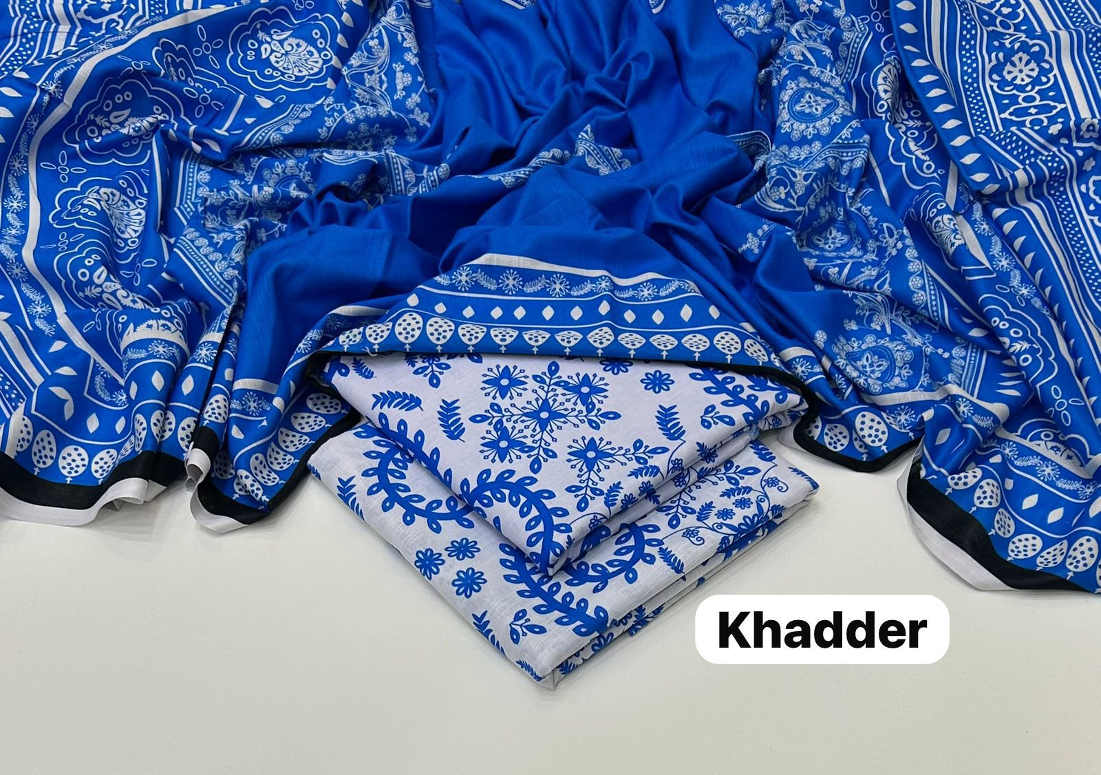 Maria B Printed Unstitched Khaddar 3Piece D-013