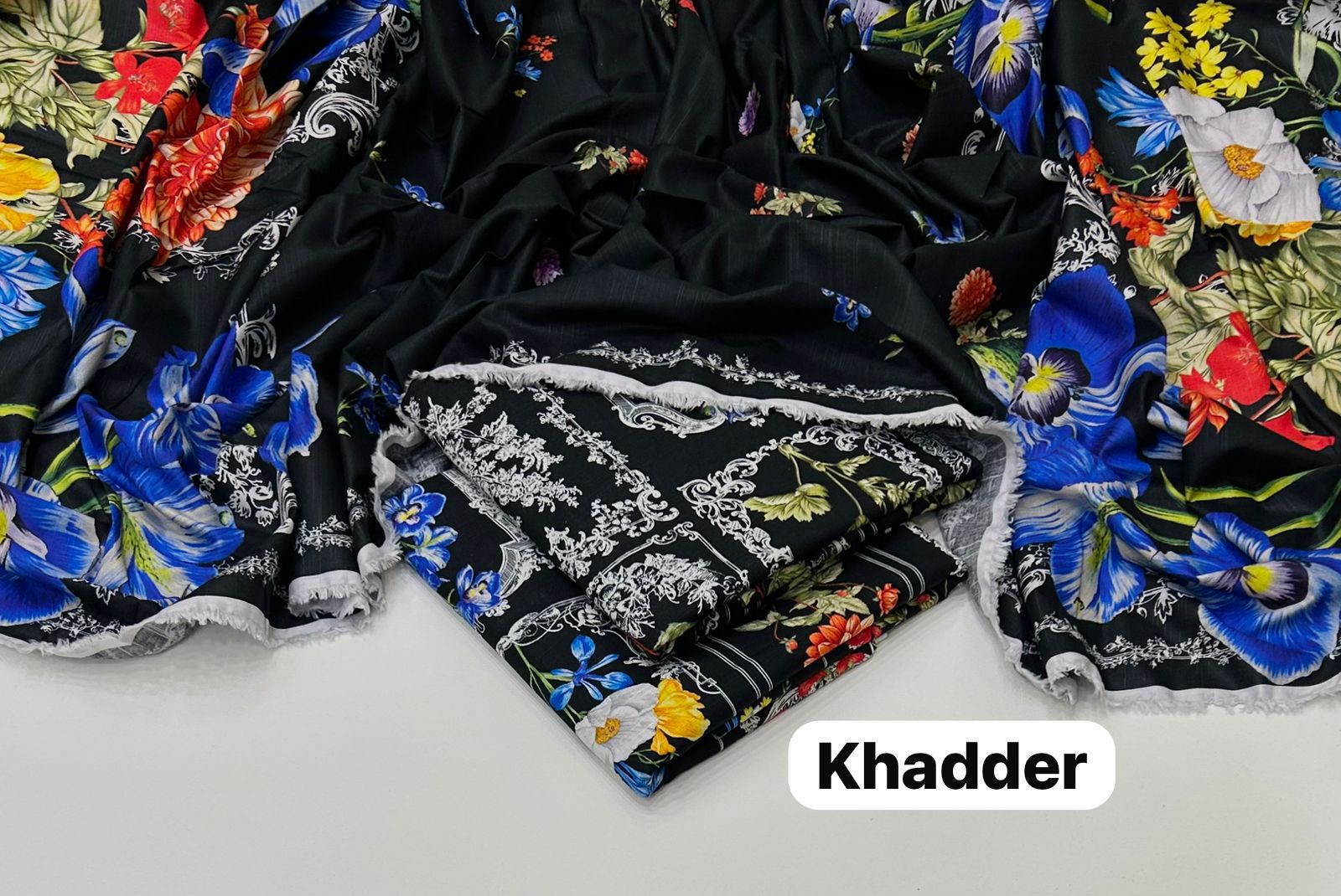 Maria B Printed Unstitched Khaddar 3Piece D-014