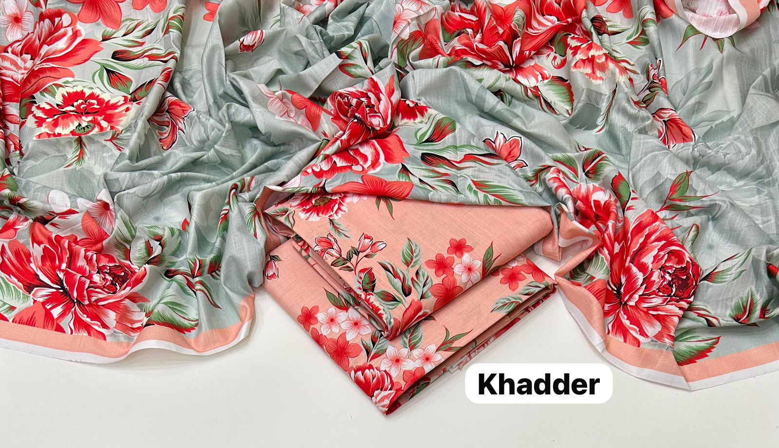 Maria B Printed Unstitched Khaddar 3Piece D-015