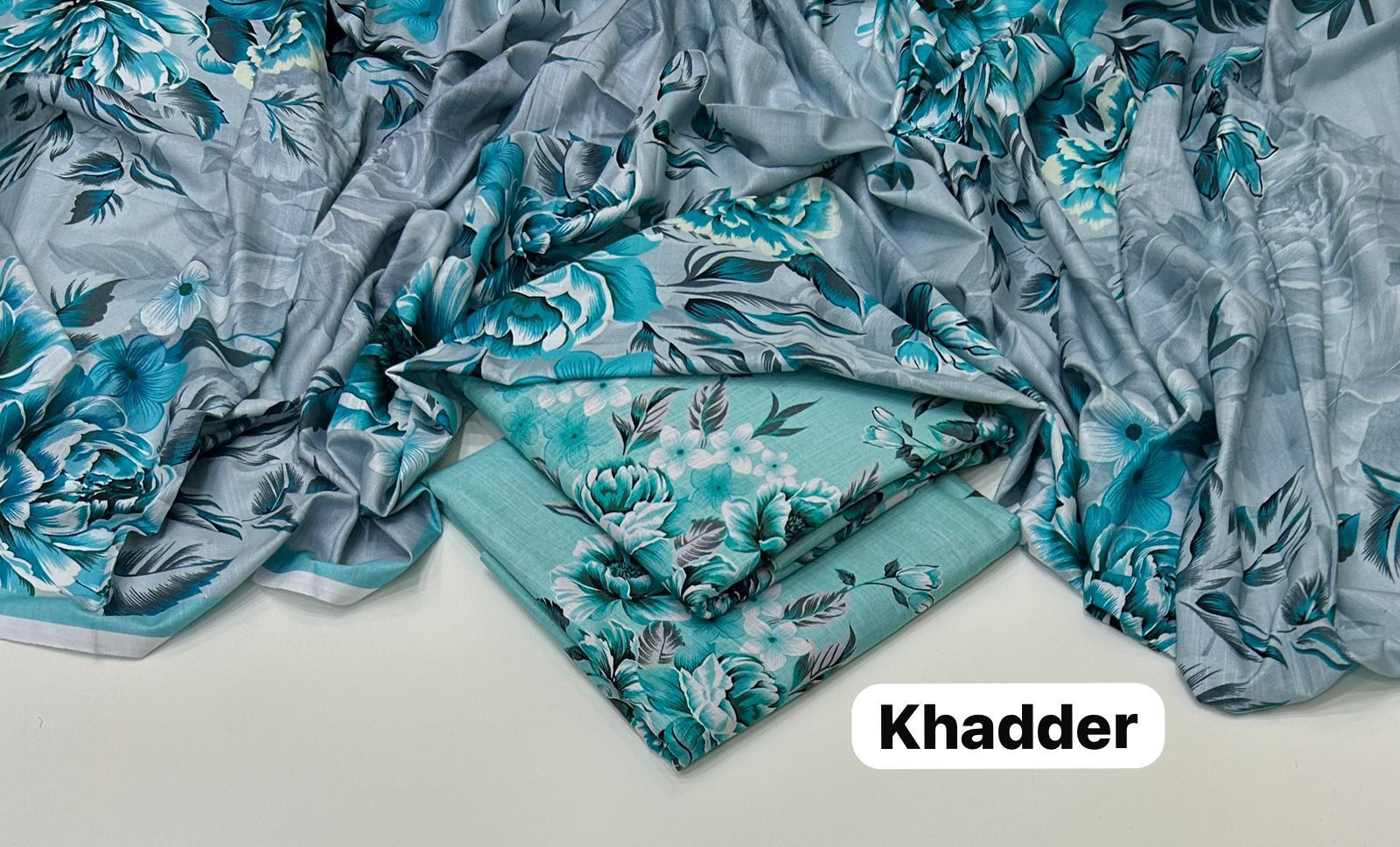Maria B Printed Unstitched Khaddar 3Piece D-018