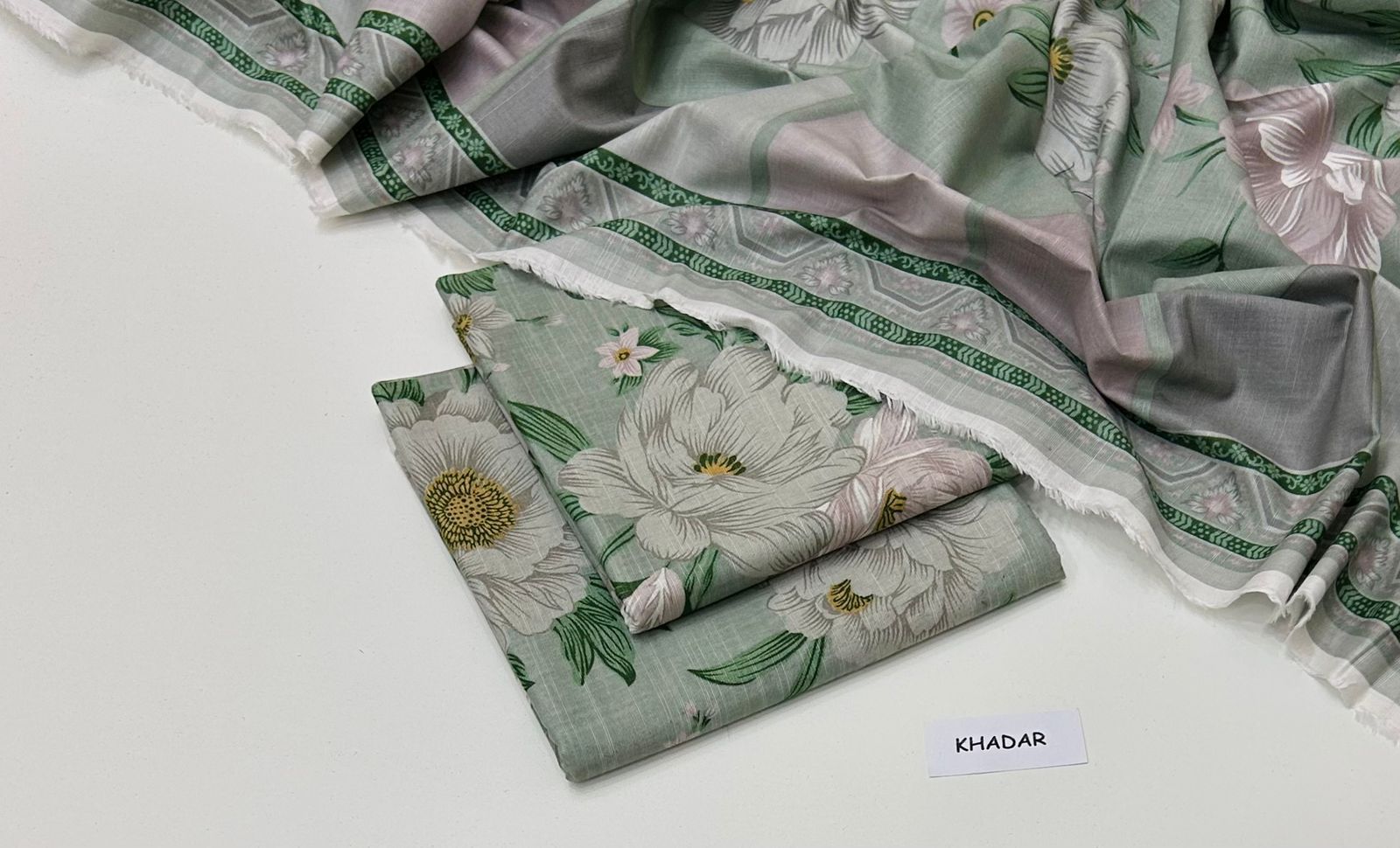 Maria B Printed Unstitched Khaddar 3Piece D-027