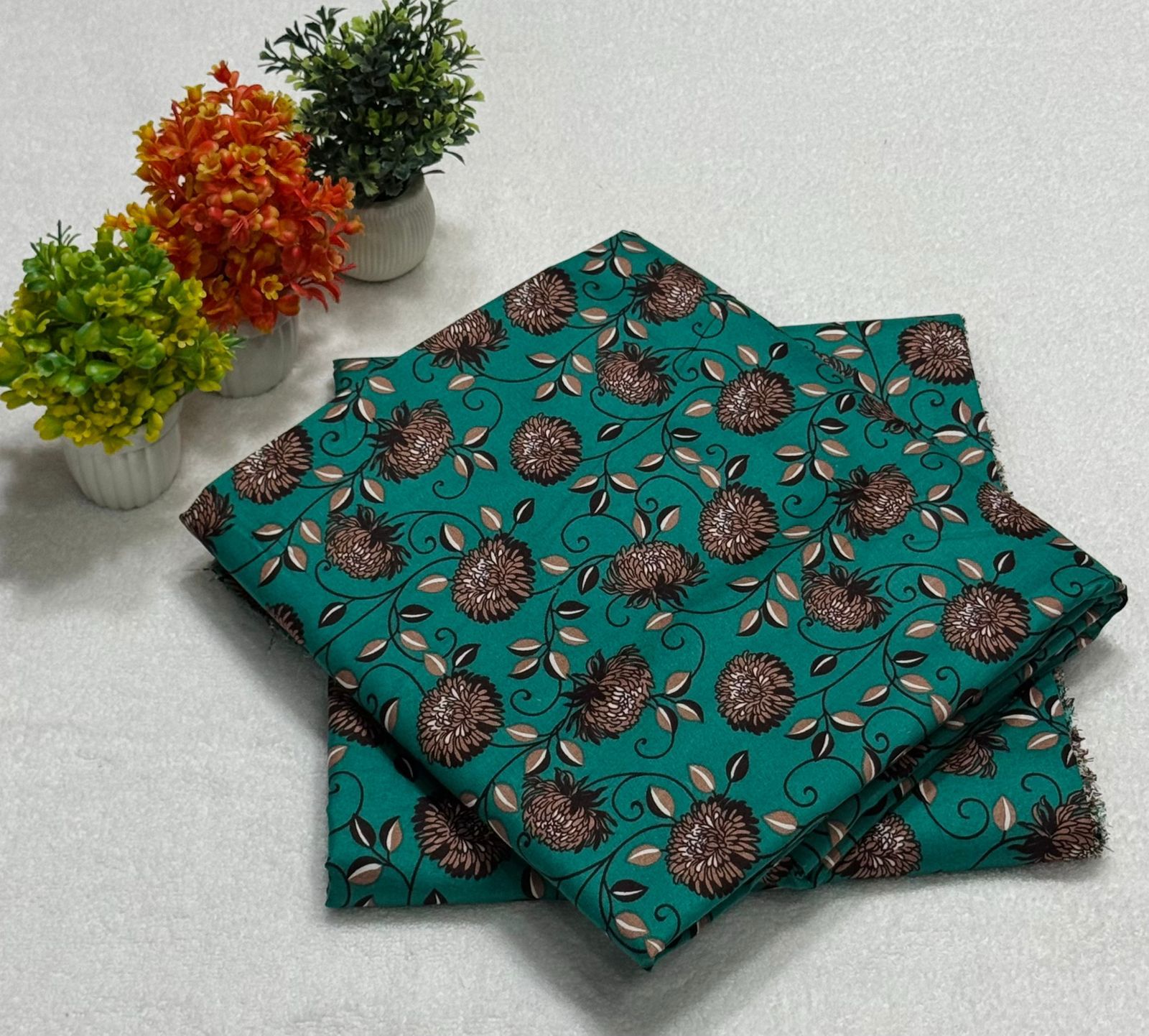 FLORAL PRINTED 2PC D-014