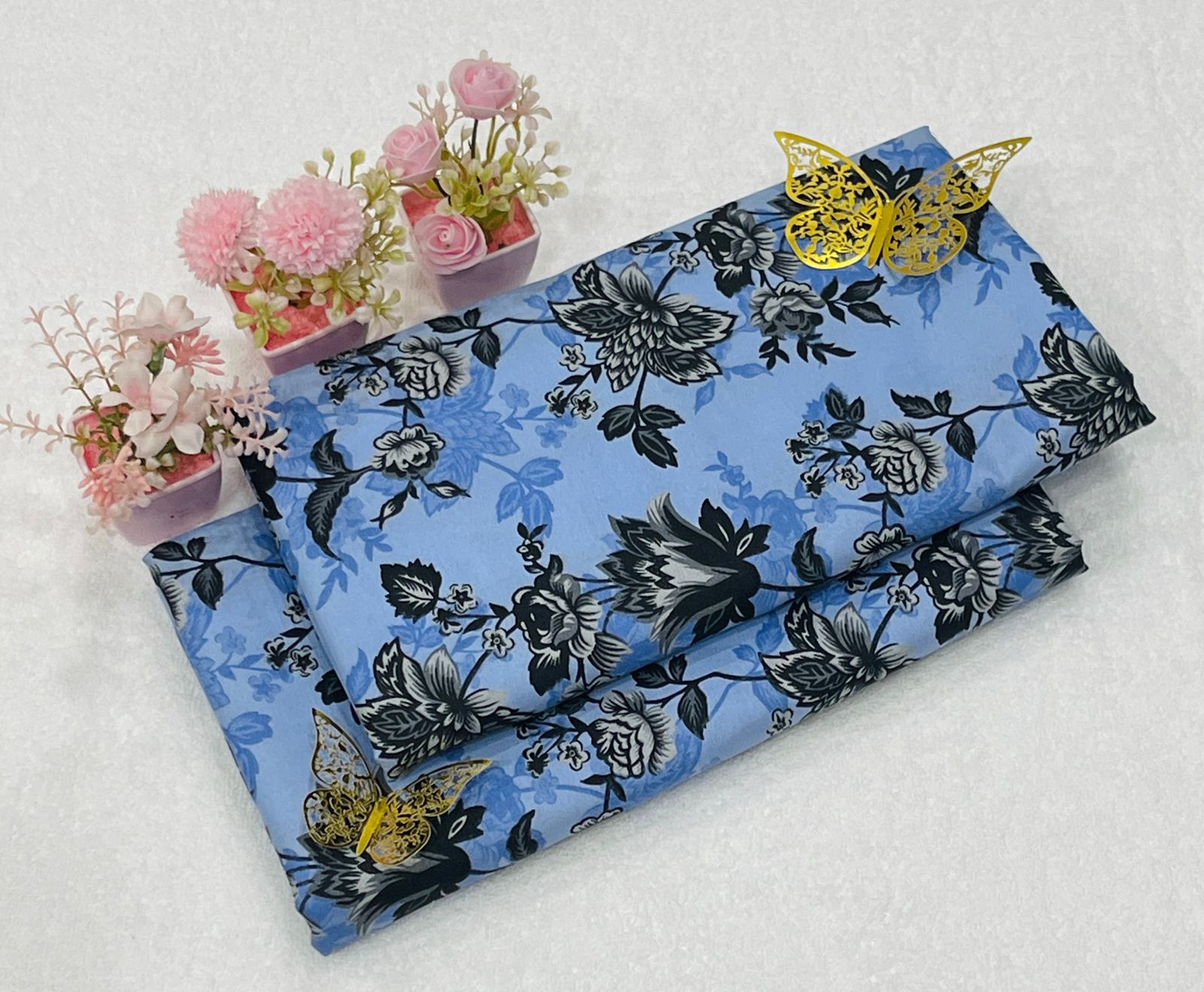 FLORAL PRINTED 2PC D-020