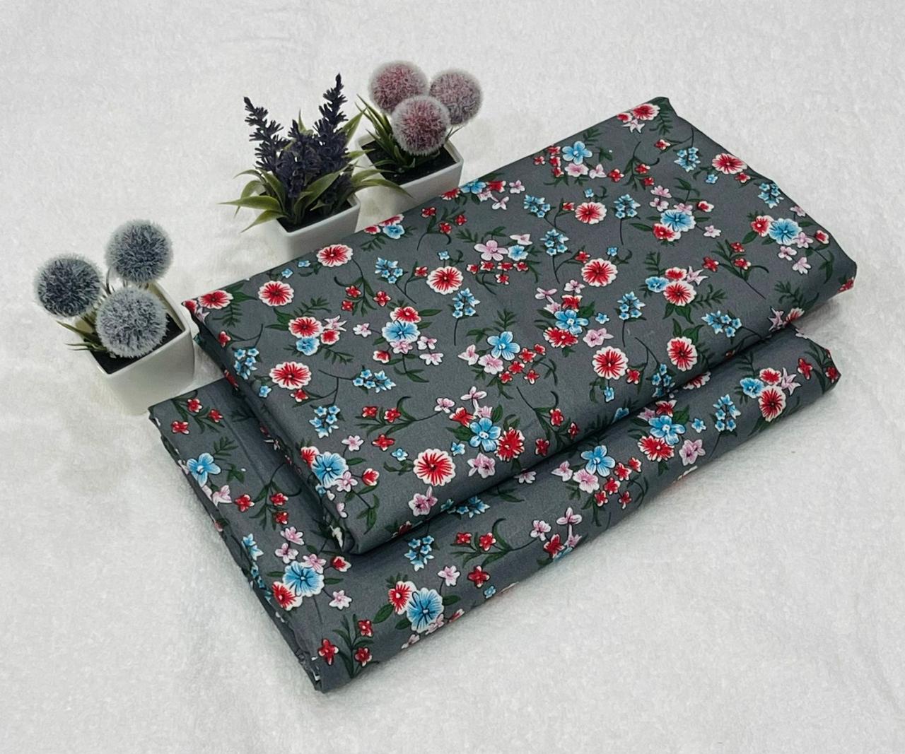 FLORAL PRINTED 2PC D-027
