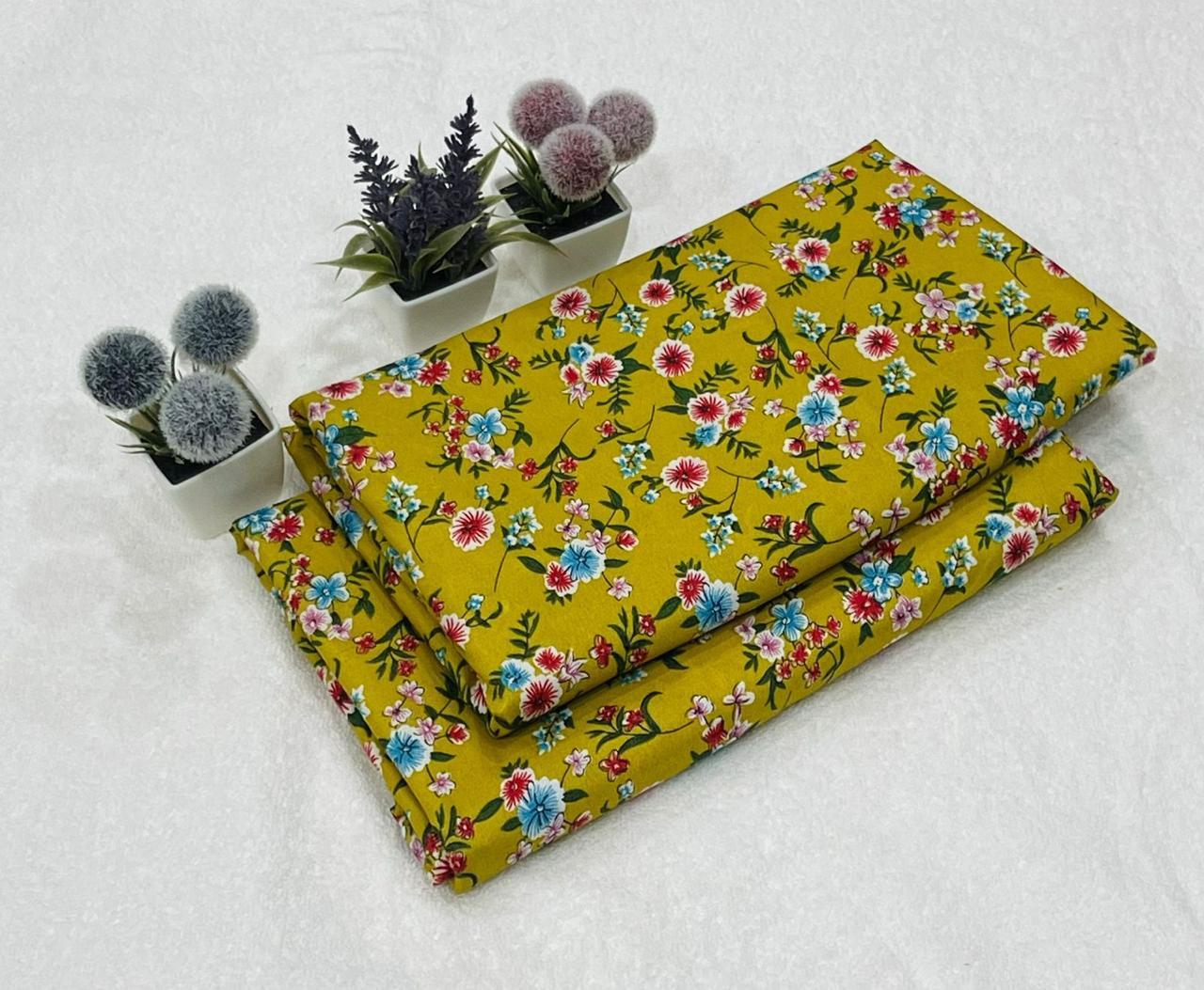 FLORAL PRINTED 2PC D-028