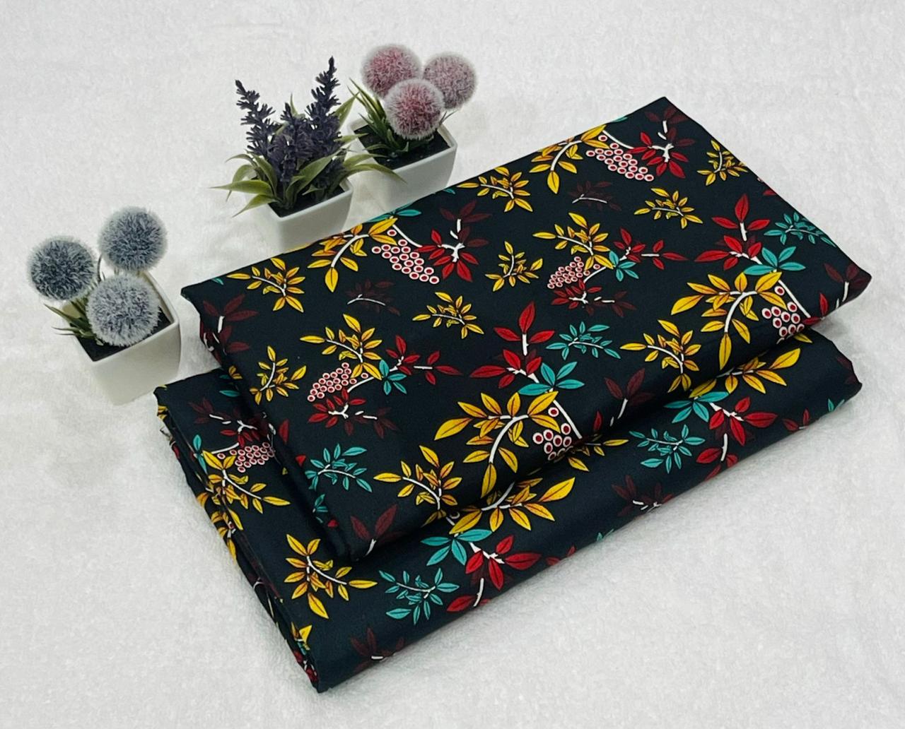FLORAL PRINTED 2PC D-033