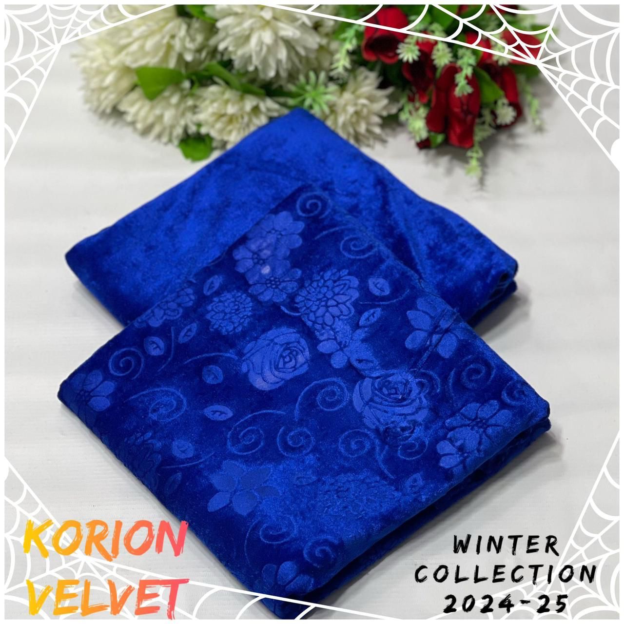 Velvet All-Over Printed 2Piece D-002
