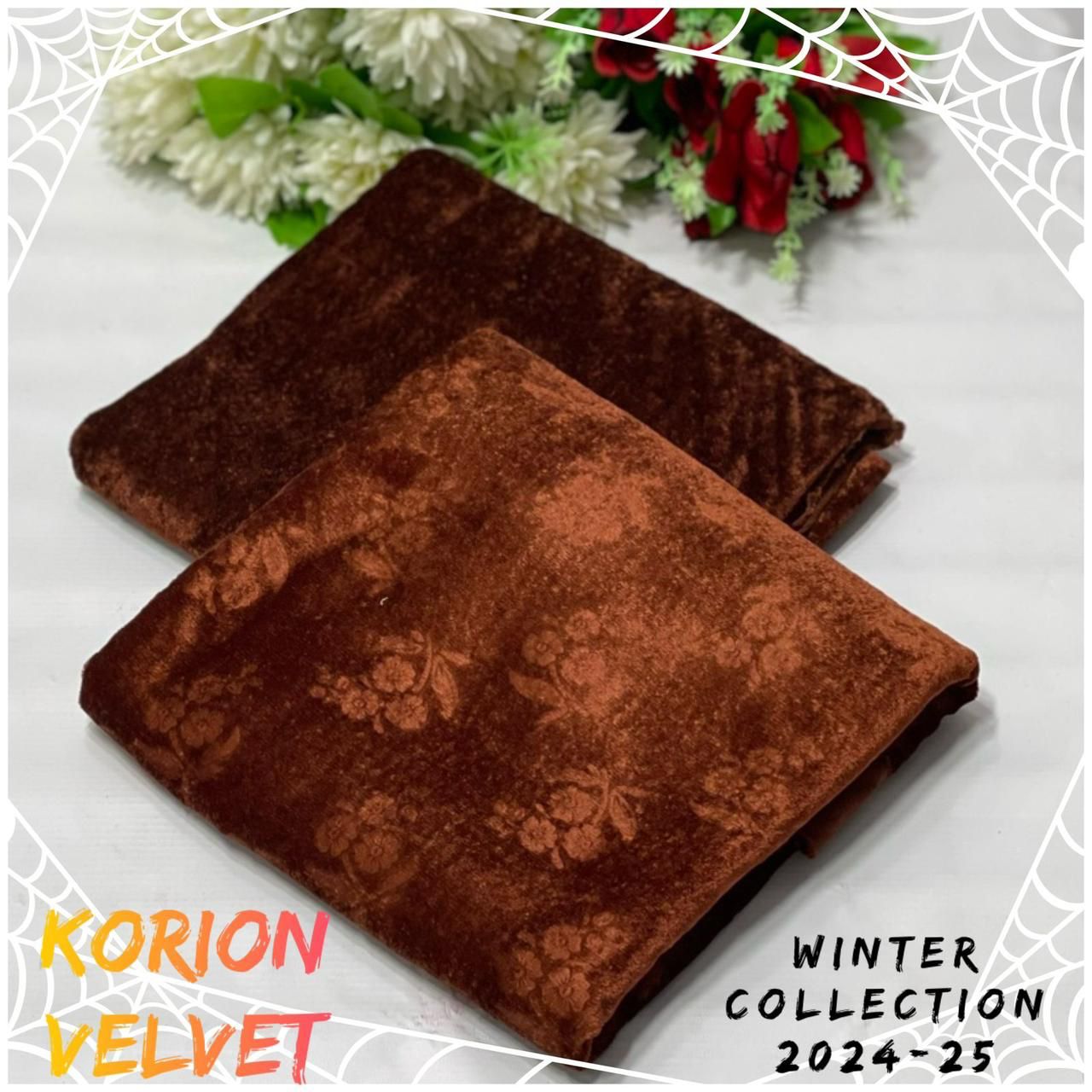 Velvet All-Over Printed 2Piece D-003