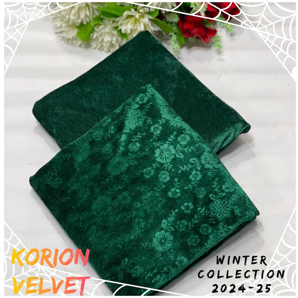 Velvet All-Over Printed 2Piece D-006