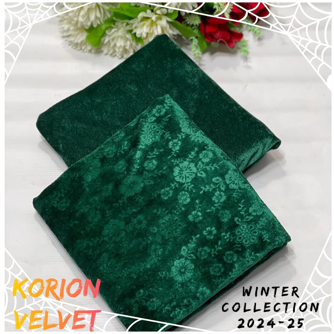 Velvet All-Over Printed 2Piece D-006