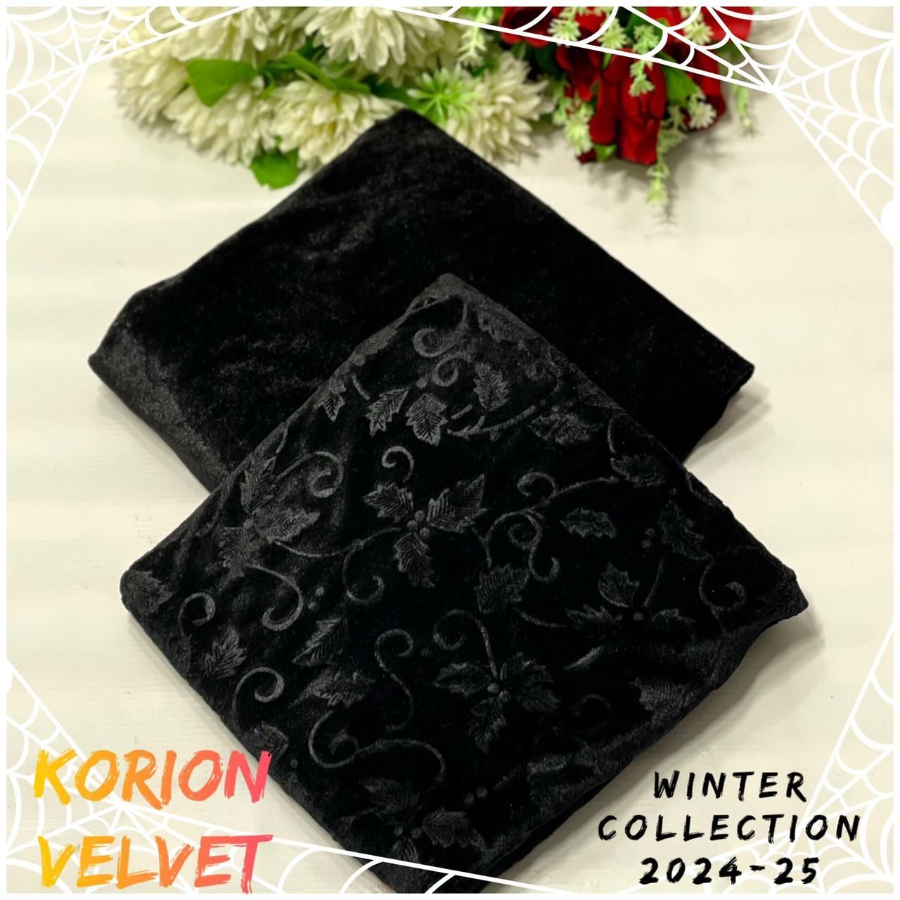 Velvet All-Over Printed 2Piece D-010