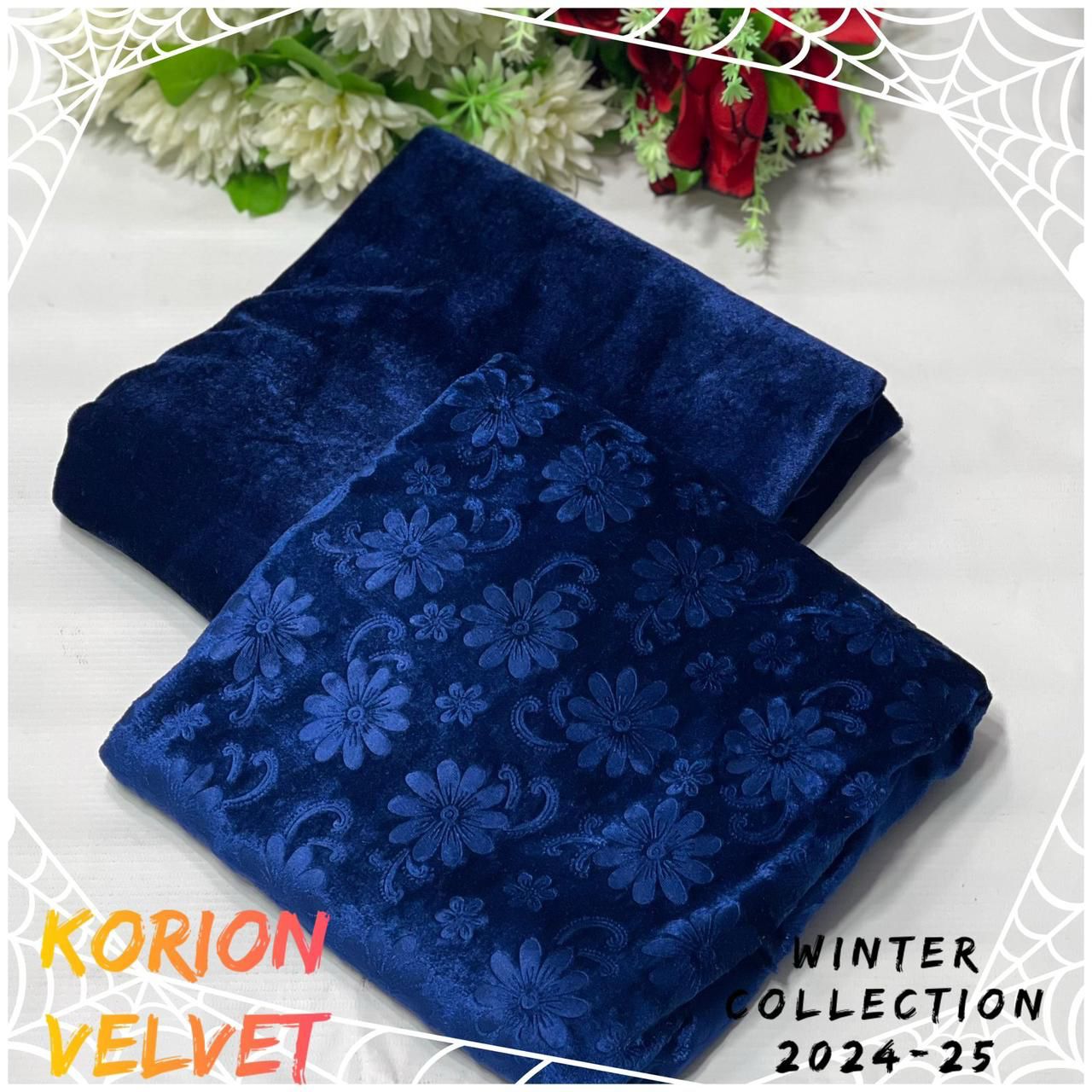Velvet All-Over Printed 2Piece D-011