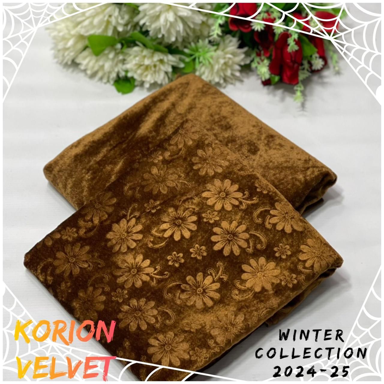 Velvet All-Over Printed 2Piece D-014