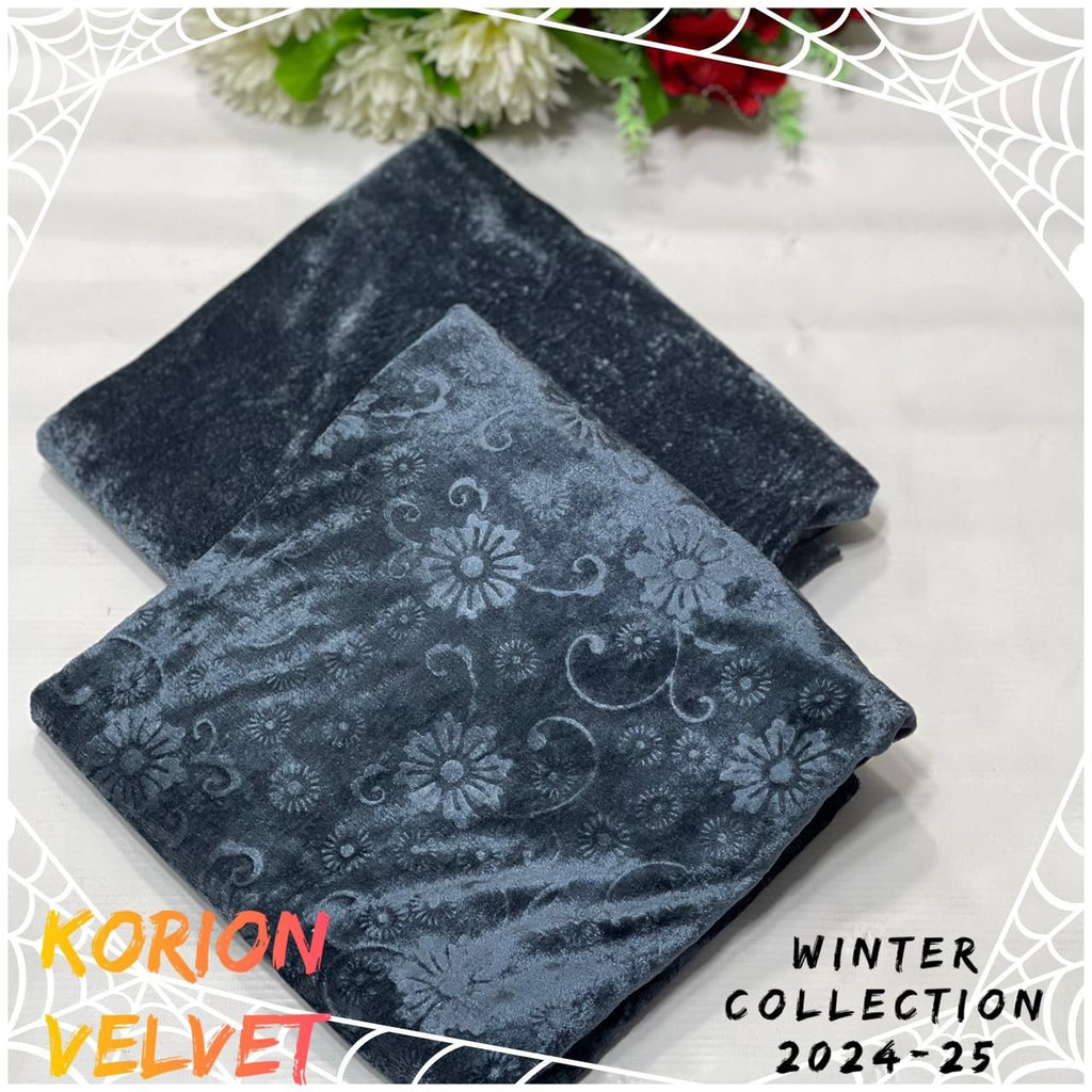 Velvet All-Over Printed 2Piece D-013