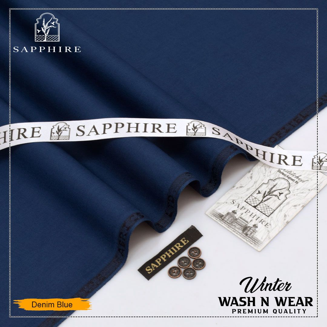 Sapphire Smoth Wash & Wear Plain S10