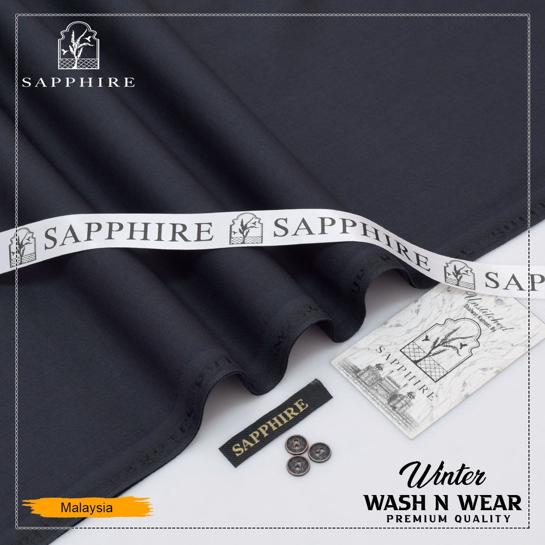 Sapphire Smoth Wash & Wear Plain S02