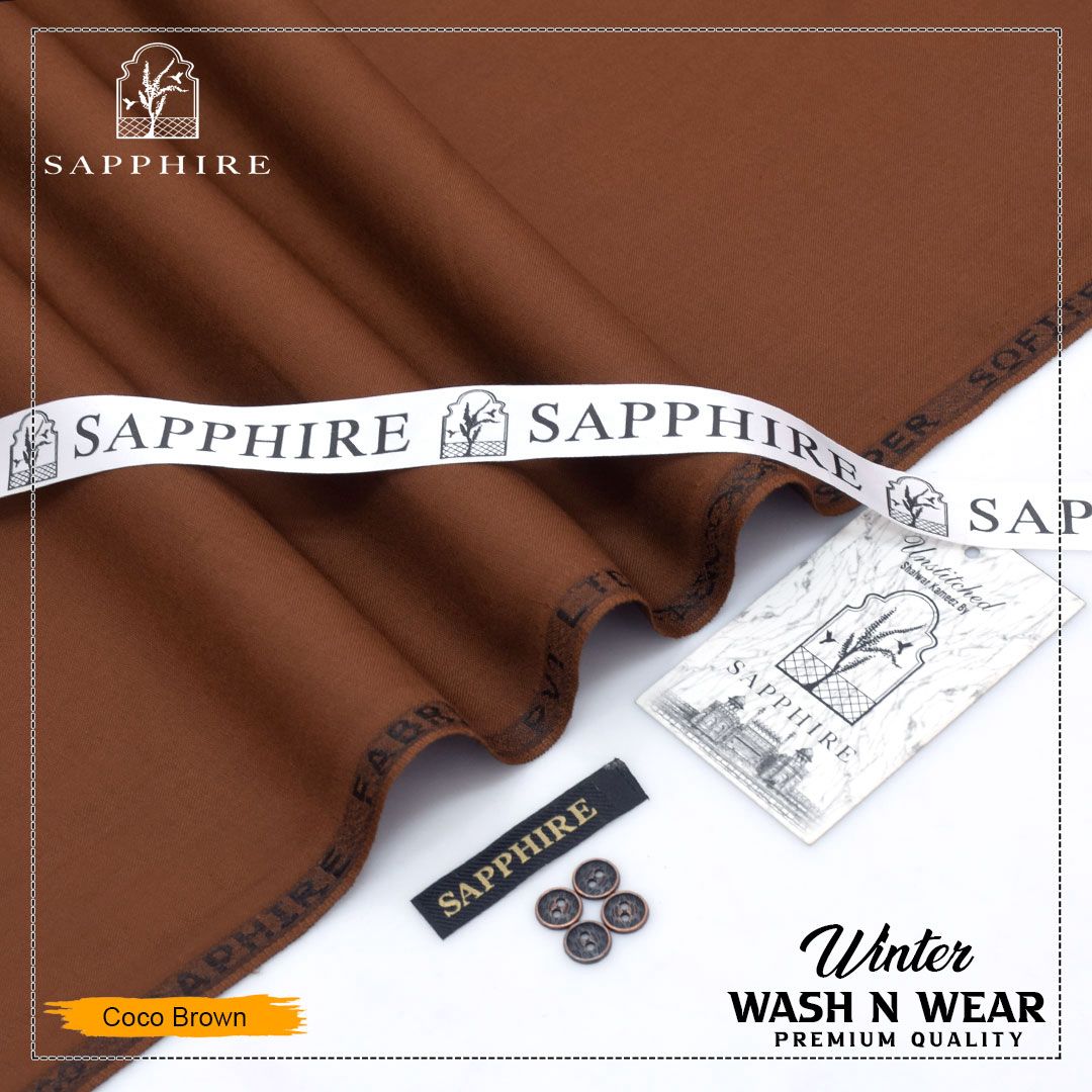 Sapphire Smoth Wash & Wear Plain S03